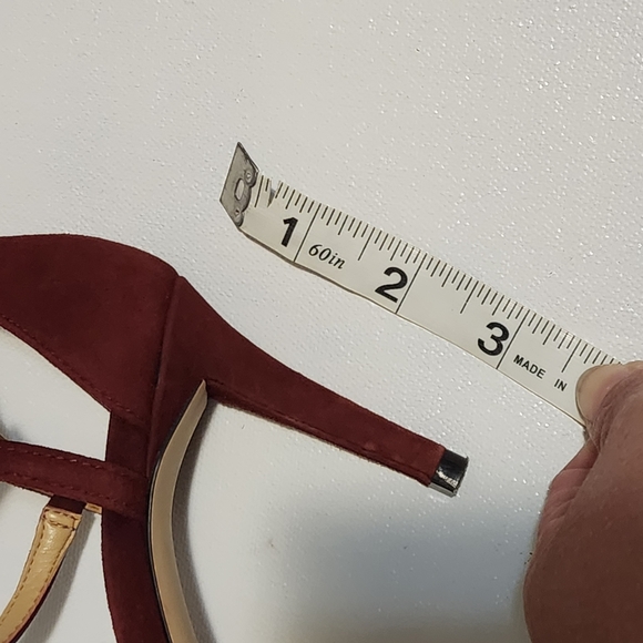 Michael Kors Burgundy Open-Toe Heels - Picture 7 of 7